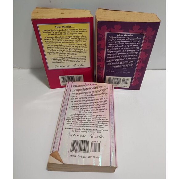 Vintage Catherine Coulter Romance Paperback Set: The Hellion Bride The Sherbrook - Picture 7 of 8